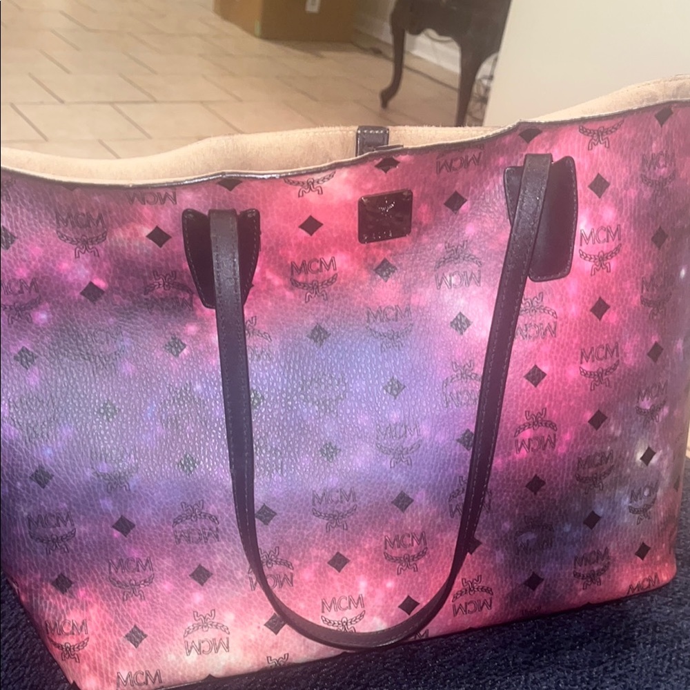 MCM Pink and Purple Women's Tote Bag